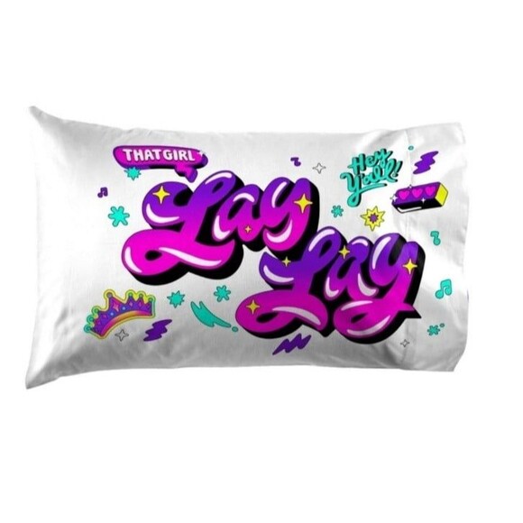 Lay Lay Toodles Pink Poodles Kids 4-Piece Full Sheet Set, Microfiber, Pink - Picture 6 of 9